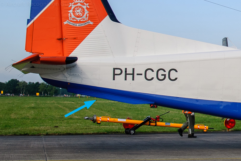 Detail of the fins/strakes under the rear fuselage of, in this case, a Do228-212. Image