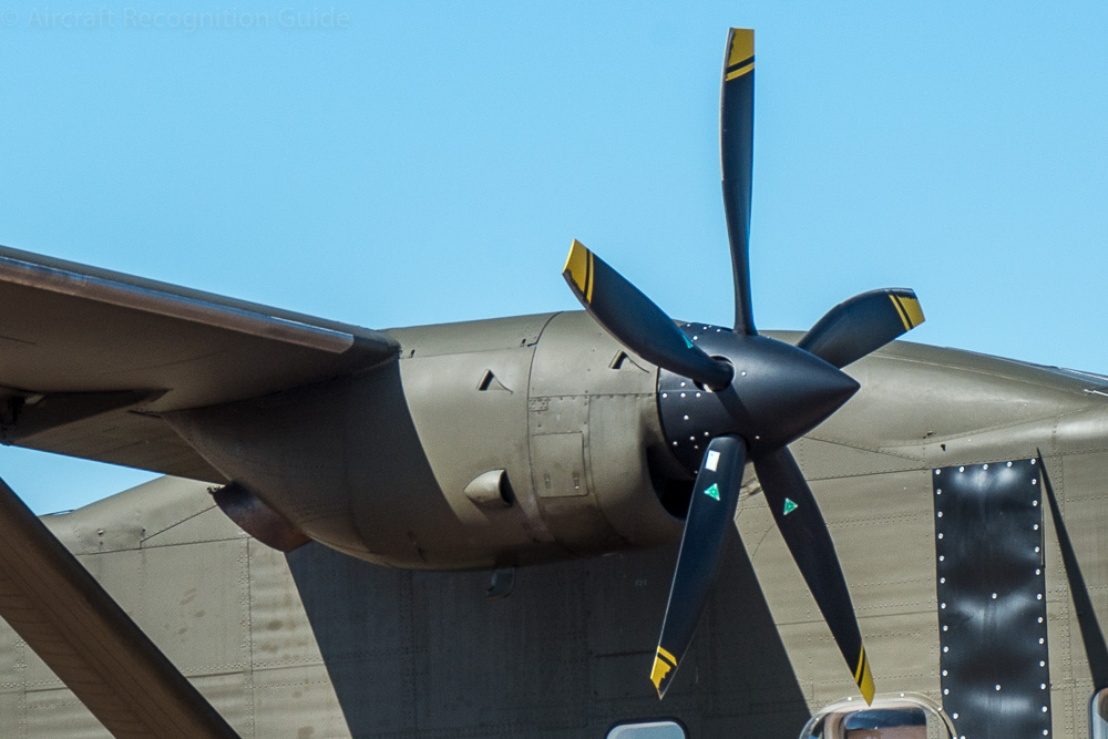 To improve performance many Skyvans nowadays have five blade props. Image